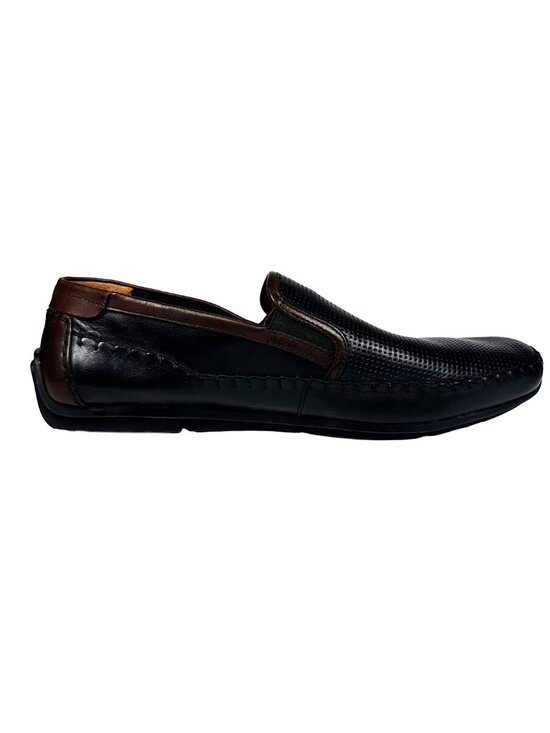 Pikolinos Conil M1S-3193C1 Mens Loafers Size 43 Black Brown Leather Slip On
